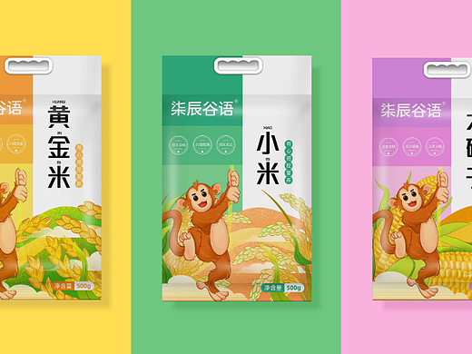柒辰谷语杂粮包装策划设计