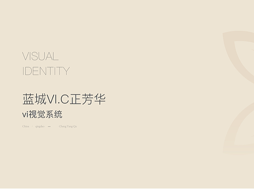 蓝城·正芳华vi系统