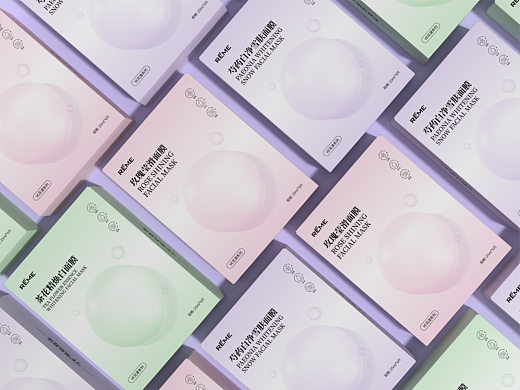 面膜包装设计提案 |「REME」VE花漾系列面膜