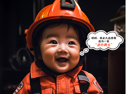 向劳动者致敬,AI萌娃版