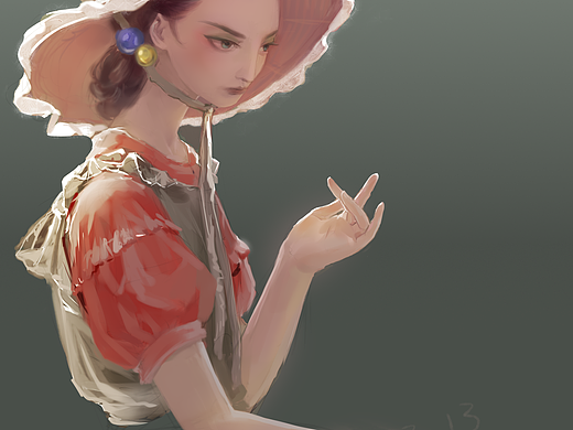 板绘《花园夫人》