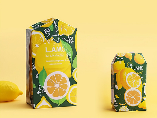 柠檬饮品方案包装设计，仅供参考学习，拒绝盗图