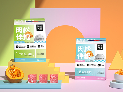 野性天生 宠物系列包装设计 宠物VI设计 猫粮品牌设计