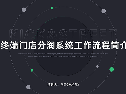 科技风终端门店分润操作系统ppt