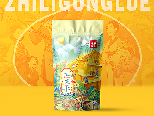 国风插画包装&甘栗仁——治栗工略