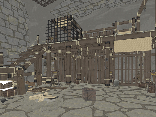 古代地下监狱SU模型