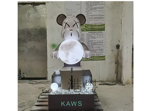 暴力熊落地摆件大型客氛围灯家装饰品高档乔迁新居礼品