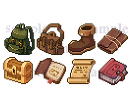 有點(diǎn)可愛和復(fù)古的像素畫圖標(biāo)