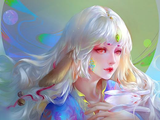 头像插画最新进度🐴一下