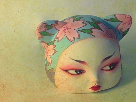 Qigoo涂裝3號(hào)----和風(fēng)藝妓（個(gè)人主頁(yè)-ZMTI3MDU3NDA=） - 手辦/模玩 - 站酷設(shè)計(jì)師AlexiZhang原創(chuàng)素材 - 站酷ZCOOL