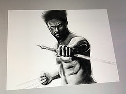 iPad Pro 金刚狼素描