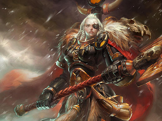 Warhammer 40,000 战锤40k同人，狼团大导师娘化篇，附简单叠色过程~