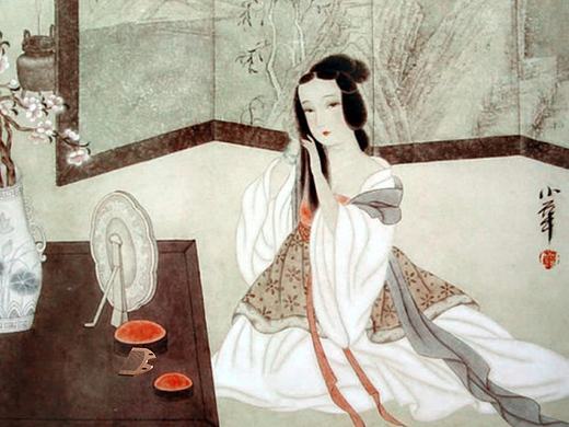 并蒂芙蓉（男女间定情对梳）