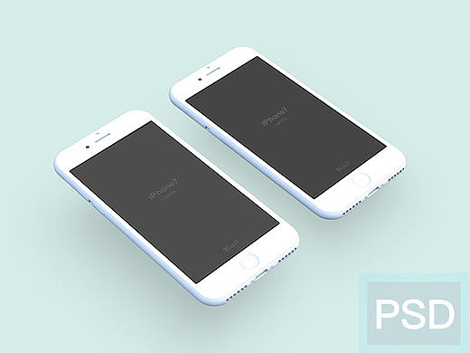 iPhone 7 mockup 【PSD】