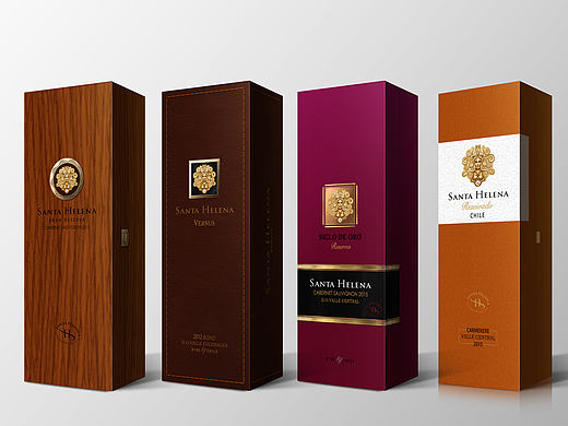 SANTA HELENA系列酒盒、手提袋设计案例（个人主页-ZMTg4ODA5NDA=） - 包装 - 站酷设计师启智品牌文化原创素材 - 站酷ZCOOL