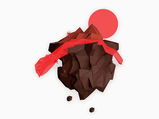 lowpoly风格浮岛（个人主页-ZMTU5MTExMDg=） - 闪屏/壁纸 - 站酷设计师losakey原创素材 - 站酷ZCOOL