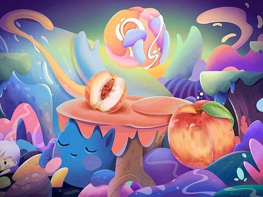 盛桃（个人主页-ZNTM0MzI3ODQ=） - 艺术插画 - 站酷设计师栩瑞原创素材 - 站酷ZCOOL
