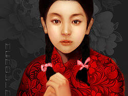 大清晰图&nbsp;红衣女孩