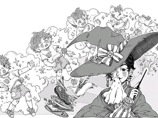 儿童文学已刊登出版的黑白儿插