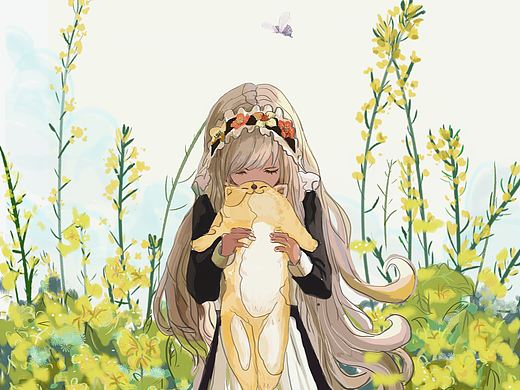 菜花猫咪