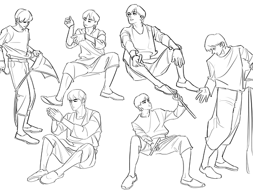 day16@速写班长（个人主页-ZNTc5ODI1NDA=） - 创作习作 - 站酷设计师屁股村长原创素材 - 站酷ZCOOL