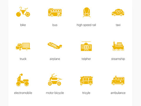 Vehicle icons（個(gè)人主頁(yè)-ZMjkzMzM3NzY=） - 圖標(biāo) - 站酷設(shè)計(jì)師尖叫的番茄_原創(chuàng)素材 - 站酷ZCOOL