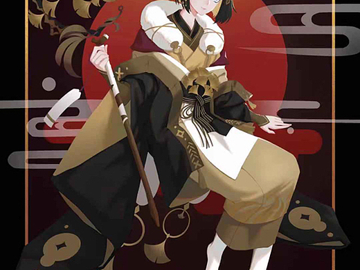 阴阳师八百比丘尼金凰华叶同人图——ylan