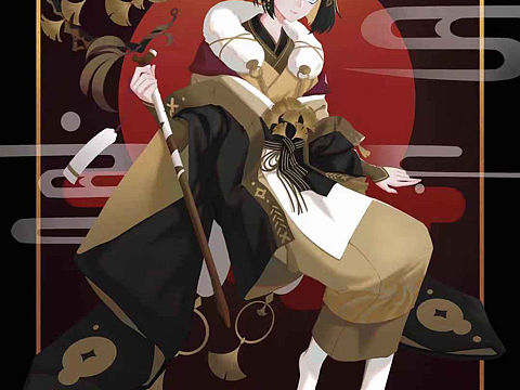 阴阳师八百比丘尼金凰华叶同人图——Ylan
