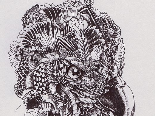 黑白装饰画