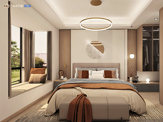 木菲美家:锦粼天序143㎡4室2厅轻奢风格装修效果图