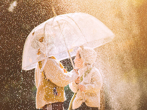 秋日童话—孩童与花火