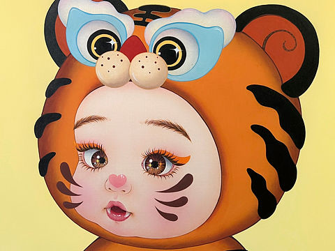 萌虎下山（个人主页-ZNTc3MDU3NjQ=） - 新锐潮流插画 - 站酷设计师那小先art原创素材 - 站酷ZCOOL