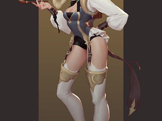 一个跟留声机有关的角色（个人主页-ZNTYwNzAyNTY=） - 游戏原画 - 站酷设计师LoZengH原创素材 - 站酷ZCOOL