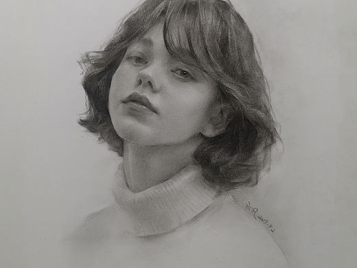素描人像