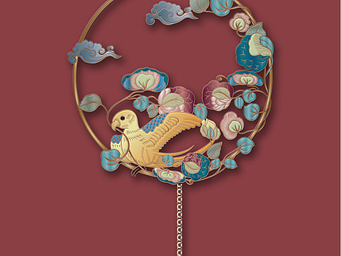 唐代纹样书签设计