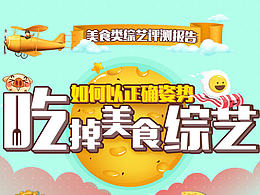 美食类综艺测评报告信息图设计