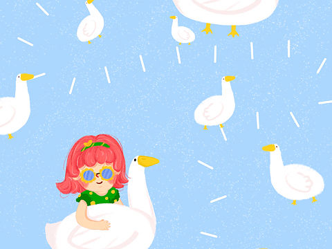 原创儿童插画壁纸