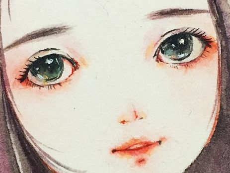 水彩卡通小头像