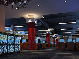 郑州比较好的网吧装修公司案例—中青网吧装修设计