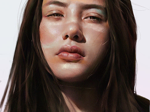 写实厚涂：光感