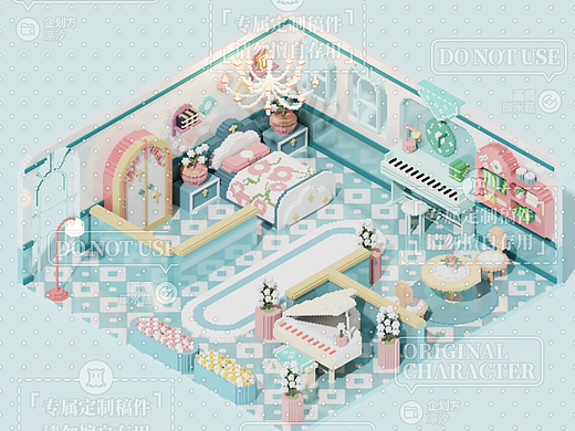 一波体素建模-印象小屋