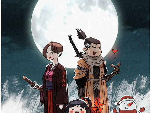 圣诞图（个人主页-ZNDE4MTUxMTI=） - 新锐潮流插画 - 站酷设计师Kinosssss原创素材 - 站酷ZCOOL