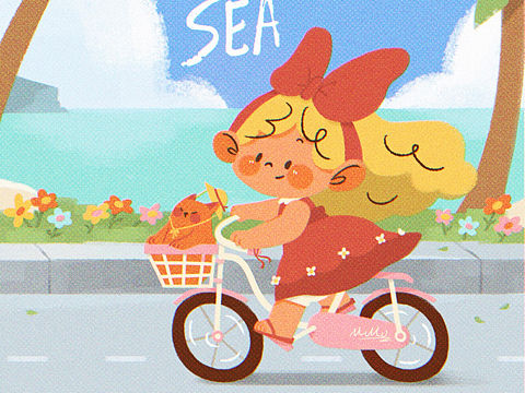SUMMER SEA插画一张