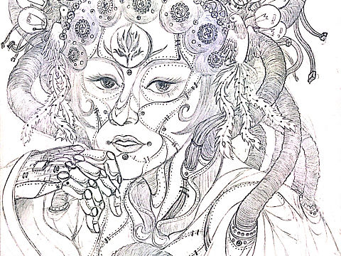 蒸汽朋克与花旦（个人主页-ZNTE0NjMwNDA=） - 新锐潮流插画 - 站酷设计师少年Reddy原创素材 - 站酷ZCOOL