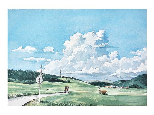 水彩风景插画练习