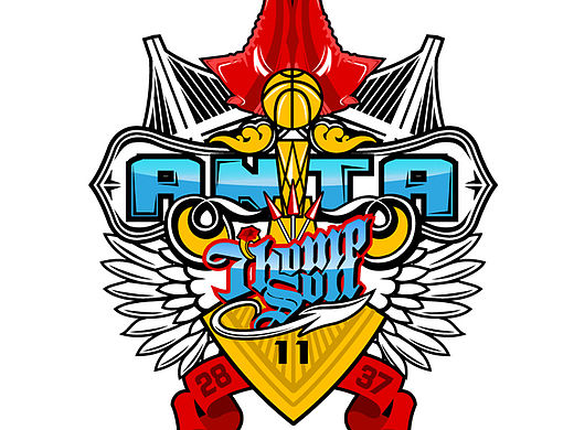 为NBA球星朗多和汤普森设计的图案系列