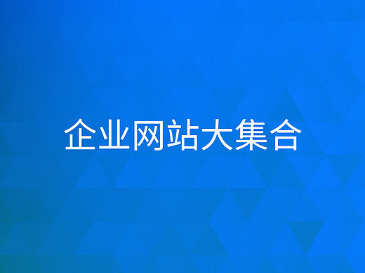 企业网站首页集合