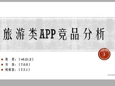 旅游类app竞品分析