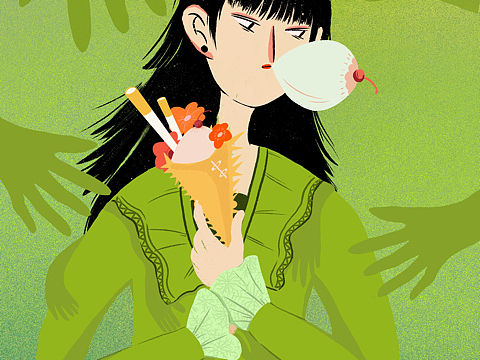 what‘s the girl（个人主页-ZNDY4NDU1OTY=） - 创作习作 - 站酷设计师十二加的叶子不说原创素材 - 站酷ZCOOL