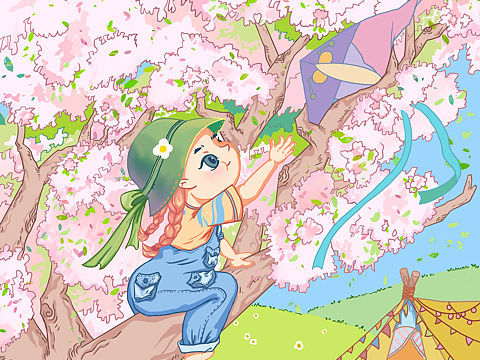 原创插画【二十四节气——春分】